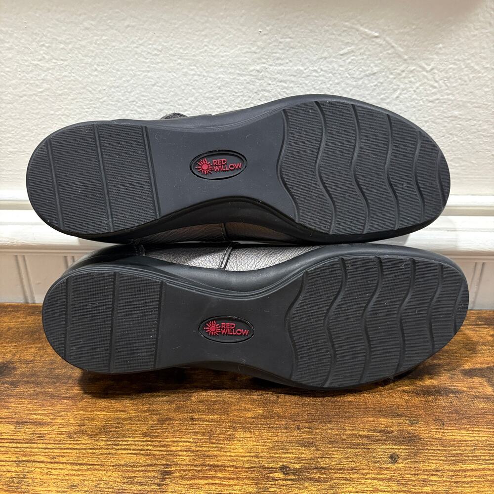 Taos Red Willow EU 40 US 9 Leather Mary Jane Shoes Metallic Gray Comfort Walking - Picture 4 of 14
